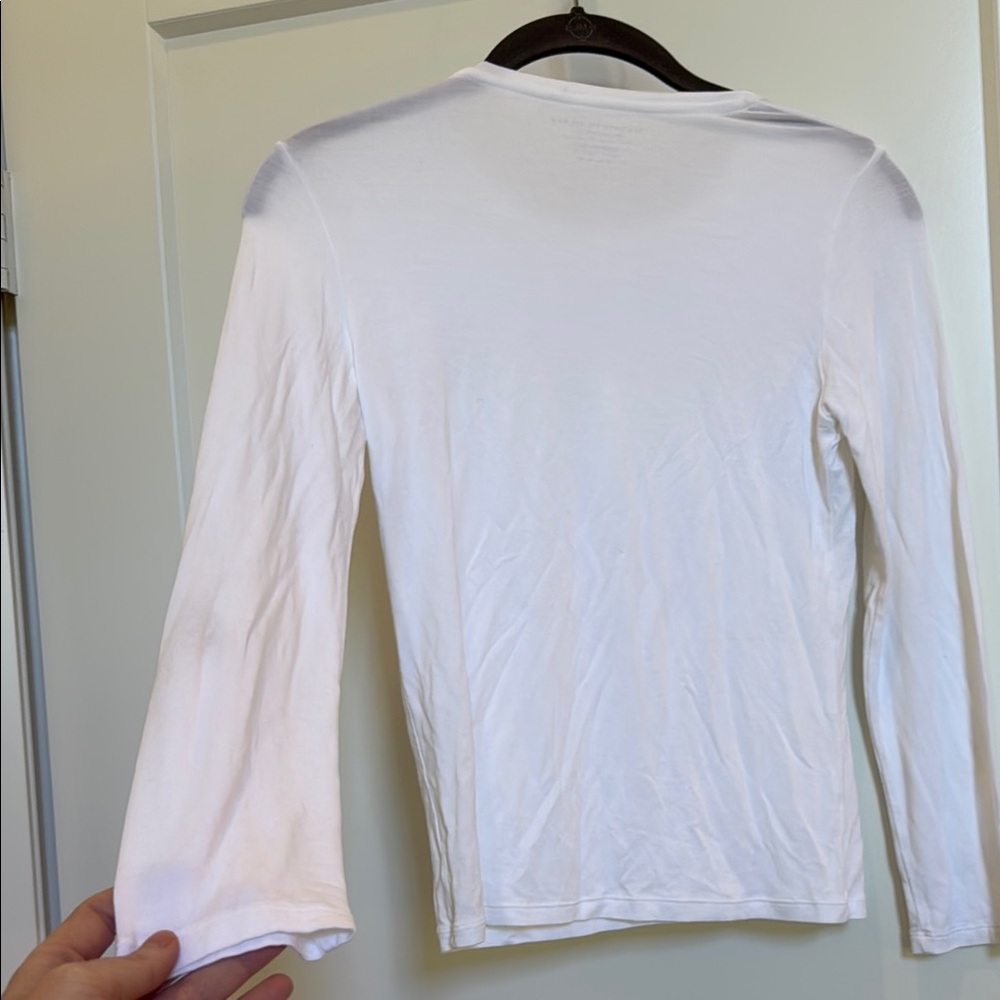 White Long Sleeve Tee